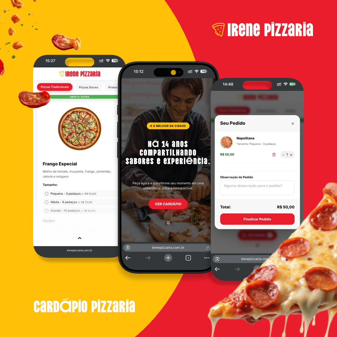 WEBSITE/CARDÁPIO PIZZARIA
